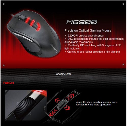 その他 Gigabyte M6900 Optical Gaming Mouse Amazon | Gigabyte M6900 Optical Gaming Mouse | GIGABYTE